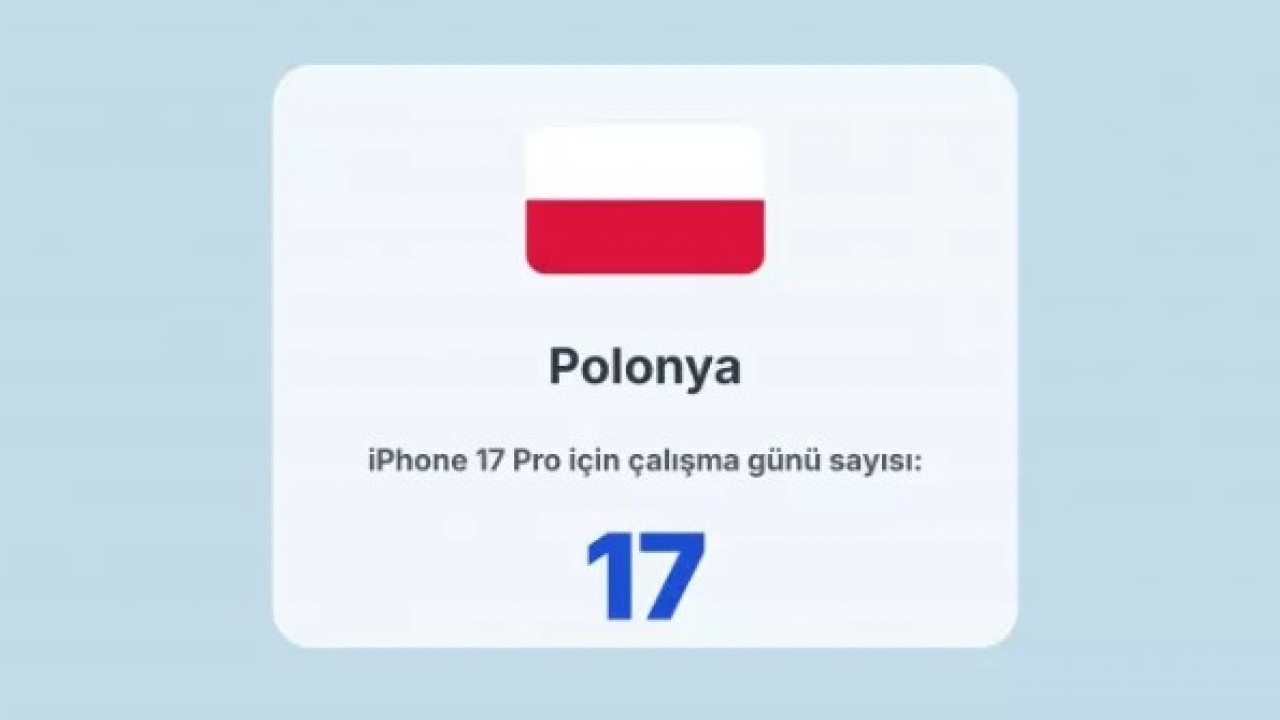 Foto - İphone almak için ne kadar çalışmak gerekiyor! Türkiye kaçıncı sırada?