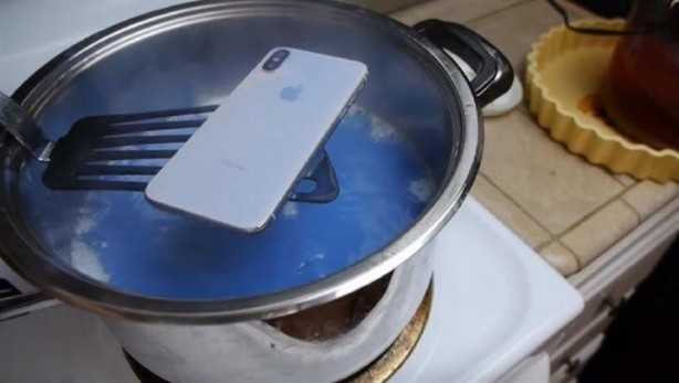 Foto - iPhone X'i pişirdiler! İşte sonuç...