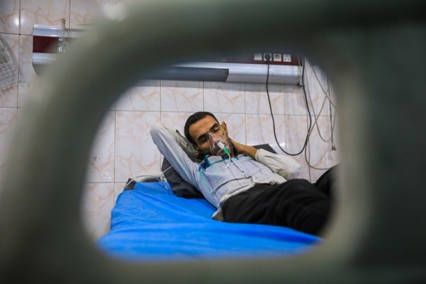 Foto - Irak'ta kum fırtınası! Boğulma tehlikesi geçirdiler