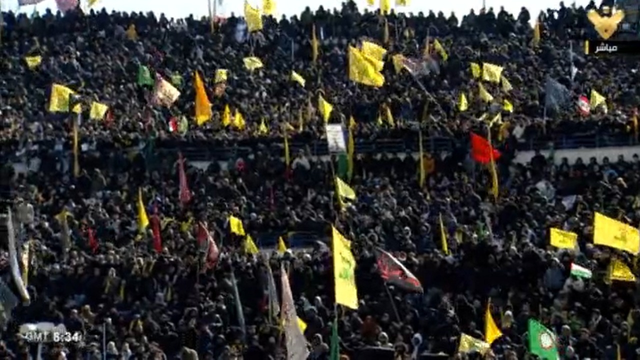 Foto - İran bayrağı neden yok? Hizbullah'tan eski liderlerine cenaze töreni