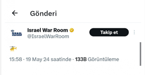 Foto - İran Cumhurbaşkanı Reisi'nin helikopterinin düştüğü sırada kafaları karıştıran paylaşım! Onlar mı yaptı?