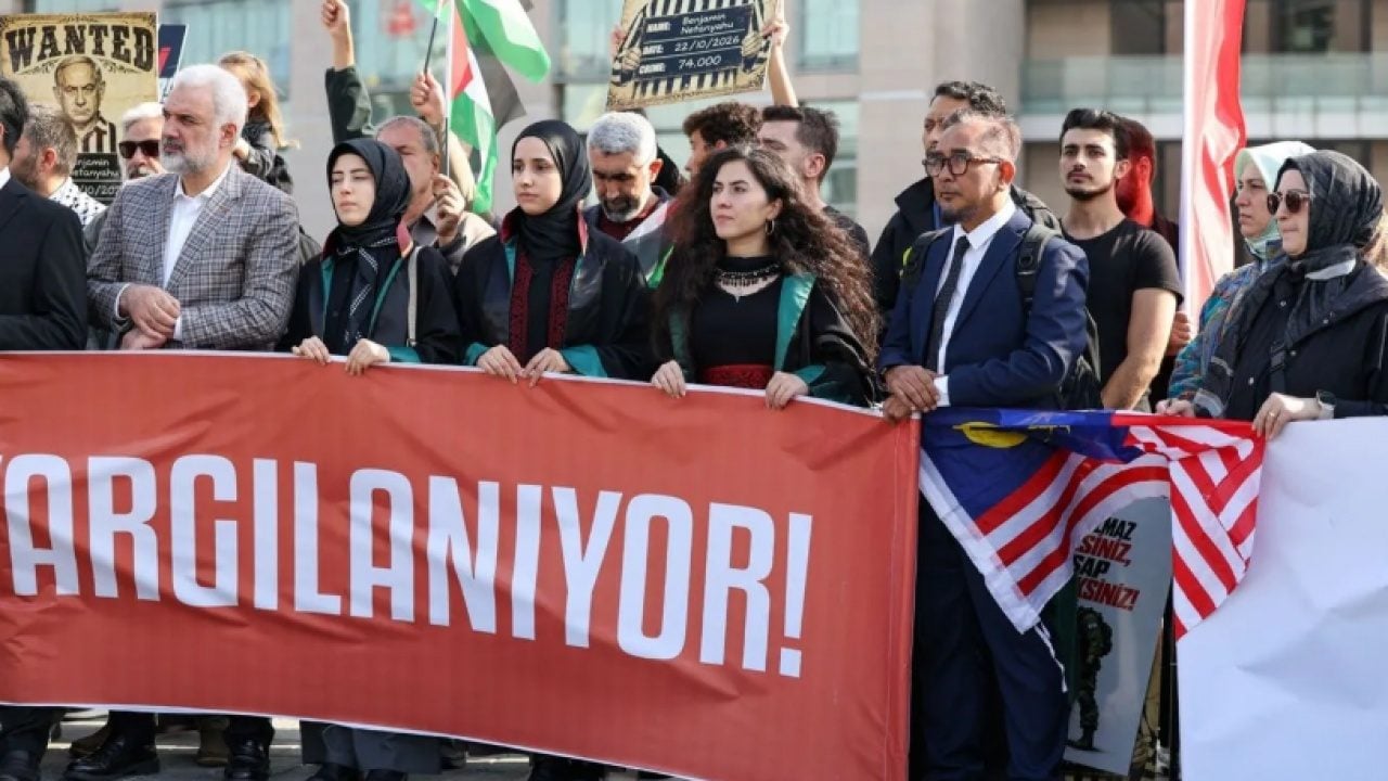 Foto - İşgal rejimine karşı tarihi dava İstanbul’da başladı! Netanyahu ve Ben-Gvir dahil 35 sanık yargılanıyor