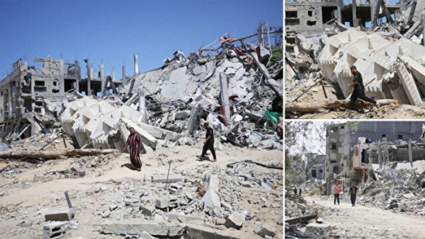 Foto - İşgalci İsrail binlerce kişiyi katletti... Nuseyrat Kampı'nın kuzeyinden çekildi: 'Büyük bir yıkım' bıraktı!