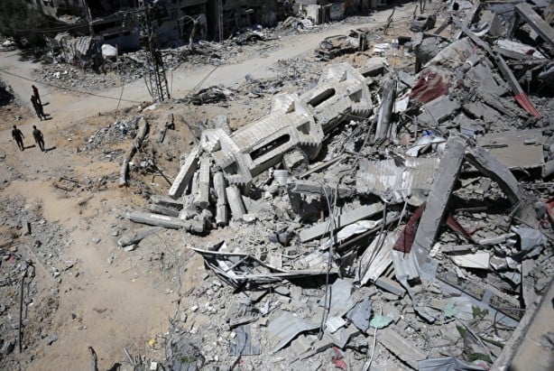 Foto - İşgalci İsrail binlerce kişiyi katletti... Nuseyrat Kampı'nın kuzeyinden çekildi: 'Büyük bir yıkım' bıraktı!