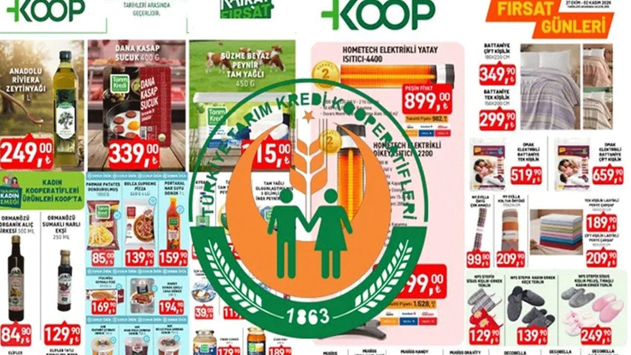 Isıtıcı, battaniye ve saklama kabı...Tarım Kredi 2 Kasım kataloğu yayınlandı!