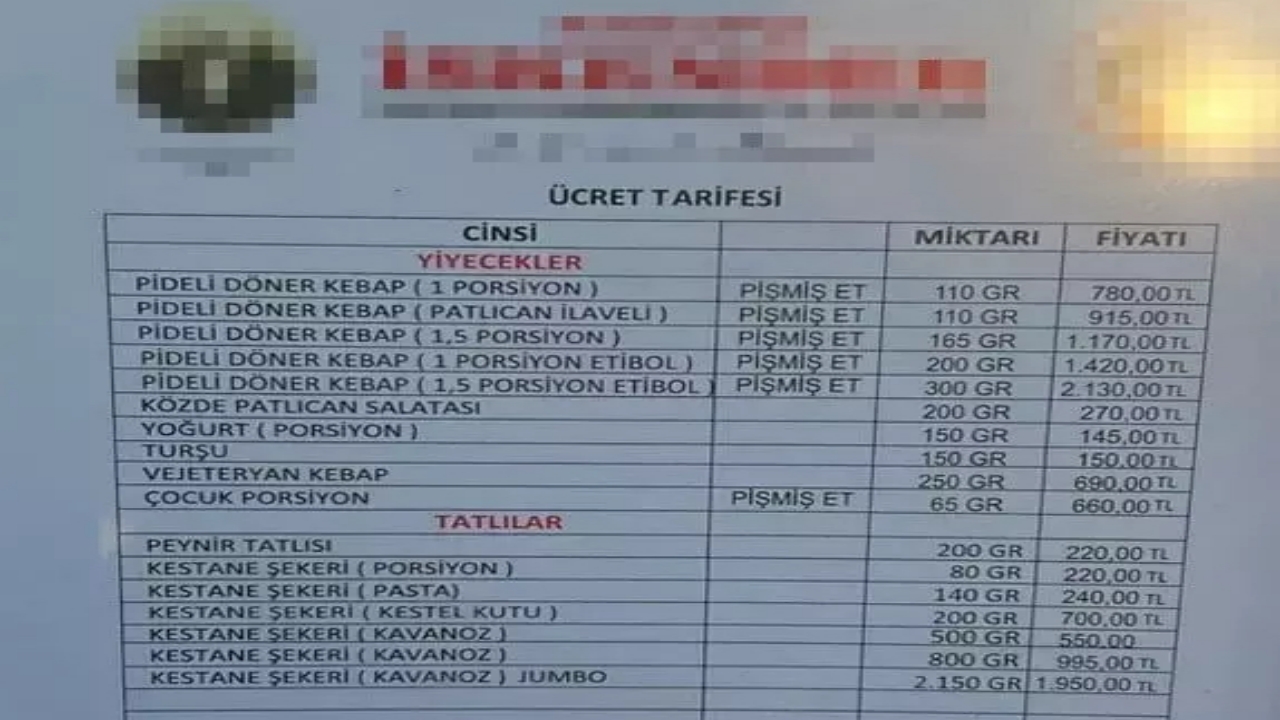 Foto - İskenderi 2 bin TL’ye iteleyen restoranda tepki çeken uygulama! Çay ikramı için bakın ne şartları var