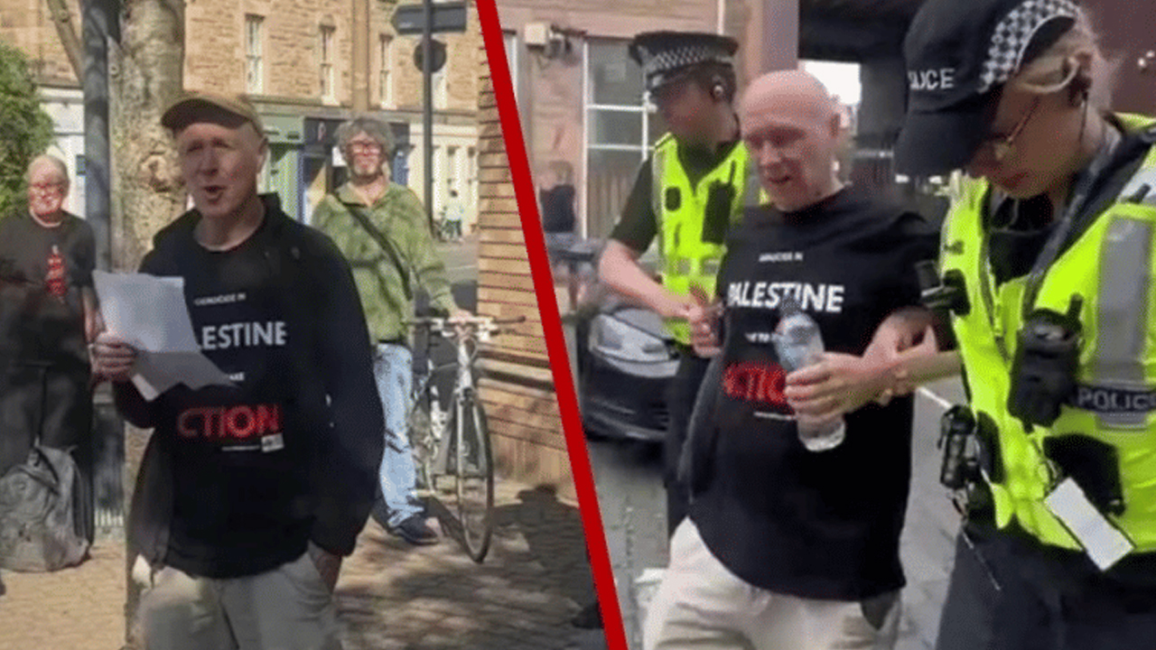 Foto - İskoçlar şokta: İskoçyalı senarist Filistin’deki soykırımı vurgulayan tişörtü nedeniyle gözaltına alındı! 