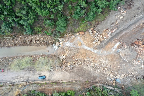 Foto - İslahiye'de depremin ardından meydana gelen heyelan vadide doğal gölet oluşturdu! Bakın ne...