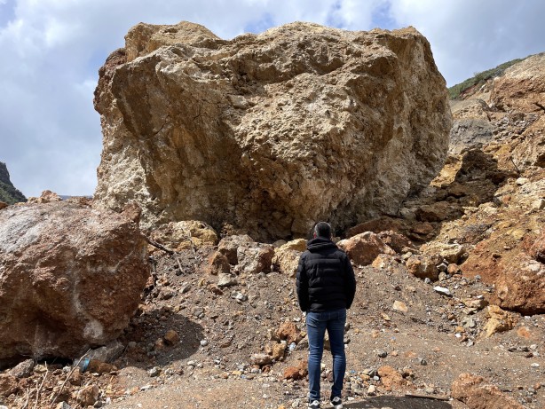 Foto - İslahiye'de depremin ardından meydana gelen heyelan vadide doğal gölet oluşturdu! Bakın ne...