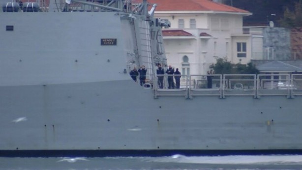 Foto - İspanya'ya ait ikinci savaş gemisi Boğaz'dan geçip Karadeniz'e açıldı