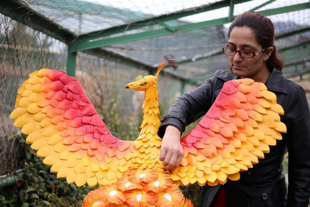 Foto - Isparta'da atıklar sanat eserine dönüşüyor