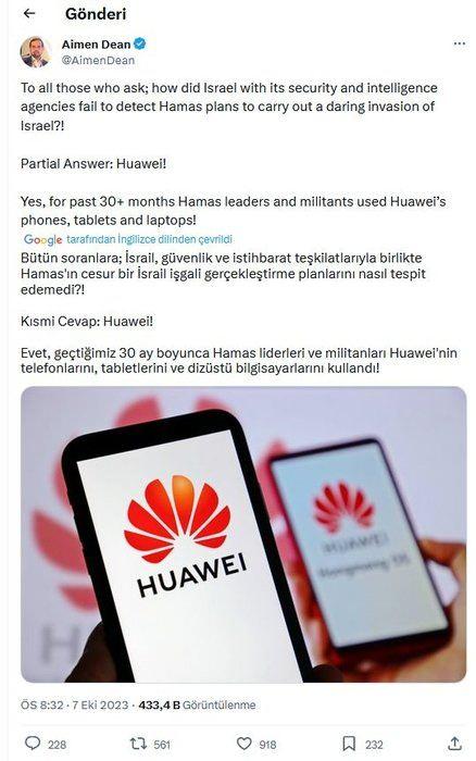 Foto - İsrail 'Aksa Tufanı' operasyonunu neden tespit edemedi? Dünya Huawei telefonları konuşuyor