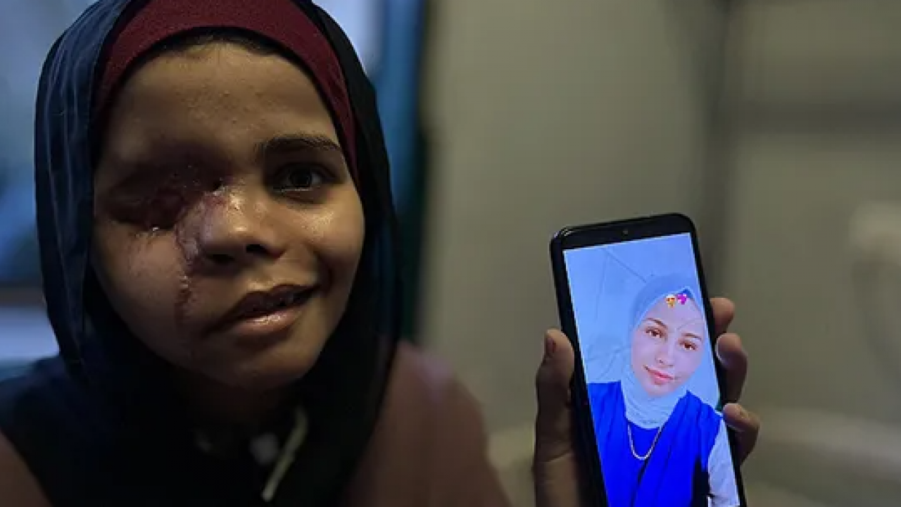 İsrail bombaları Neda’yı karanlığa mahkum etti! Oyun oynarken dünyası başına yıkıldı