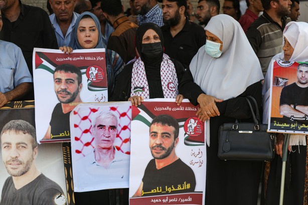 Foto - İsrail hapishanelerindeki Filistinliler için destek gösterisi