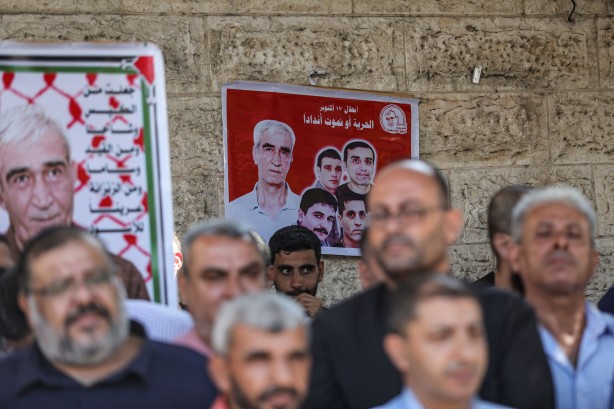 Foto - İsrail hapishanelerindeki Filistinliler için destek gösterisi