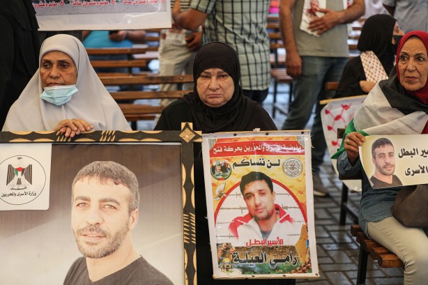 Foto - İsrail hapishanelerindeki Filistinliler için destek gösterisi