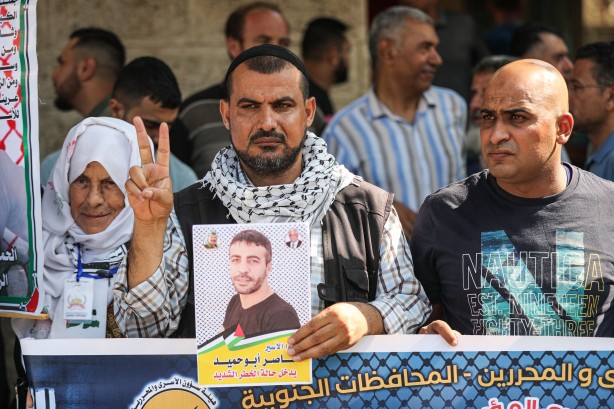 Foto - İsrail hapishanelerindeki Filistinliler için destek gösterisi