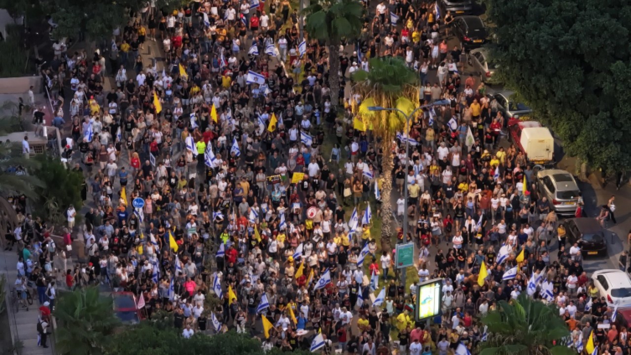 Foto - İsrail içeriden yıkılıyor! 1 milyondan fazla kişi katıldı
