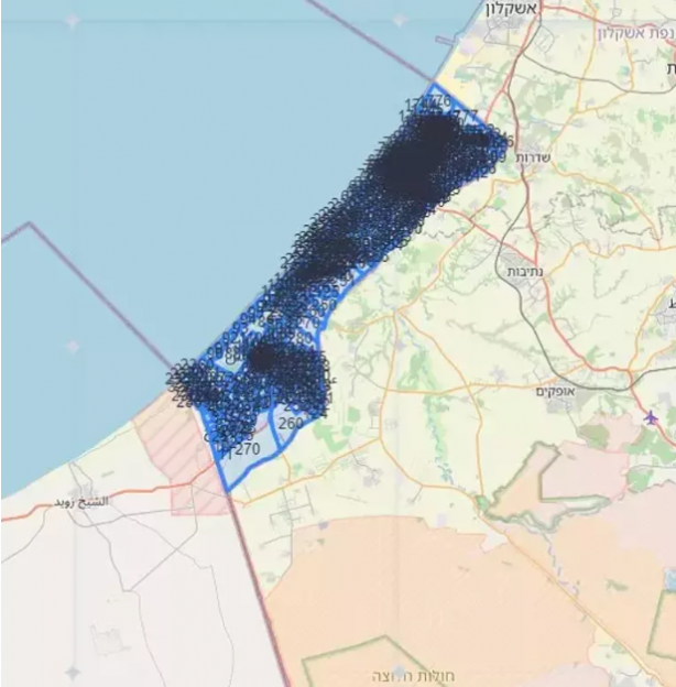 Foto - İsrail katliama hazırlanıyor, skandal harita: İşaretli yerleri terk edin