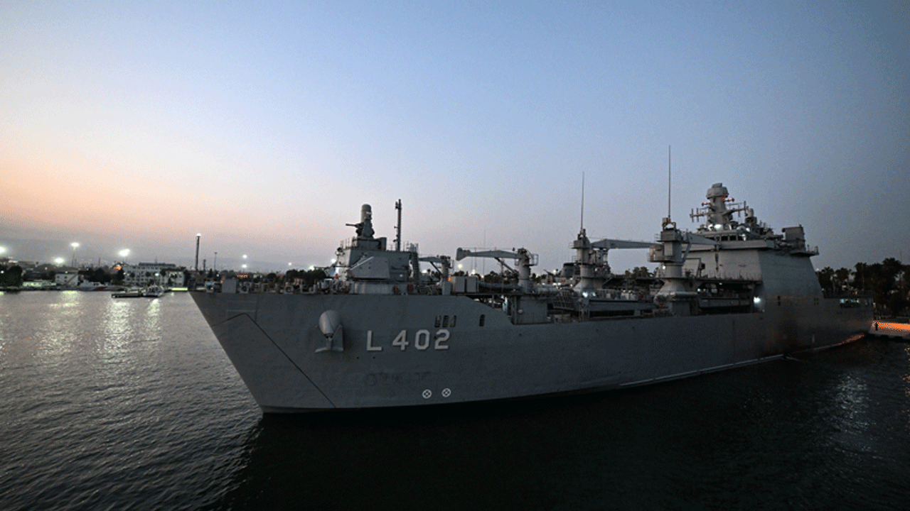 Foto - İsrail kılını kıpırdatamadı! Türk savaş gemileri TCG Sancaktar ve TCG Bayraktar Lübnan'da 