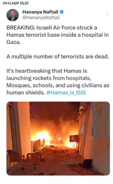 Foto - İsrail yakayı ele verdi! Hananya Naftali’nin attığı mesaj gerçeği ortaya çıkarttı İşte o mesaj