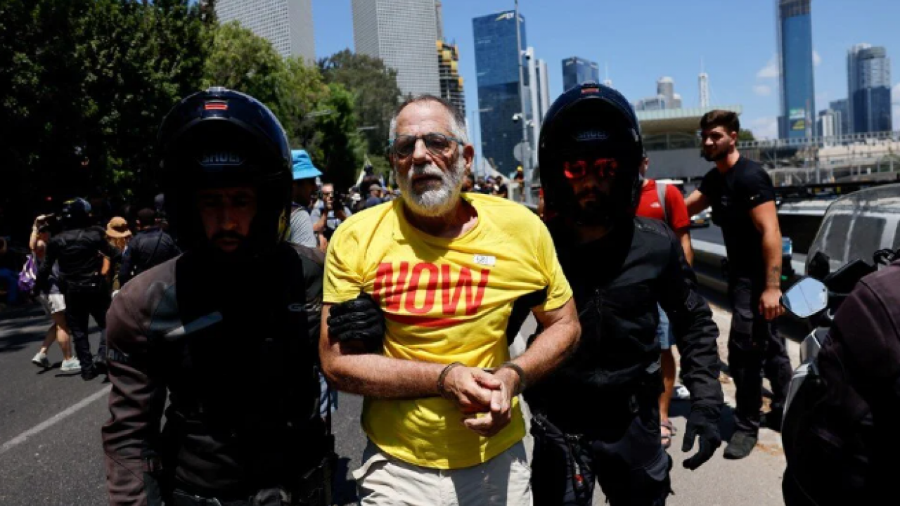 Foto - İsrail'de hayat durdu! 32 kişi gözaltında Çanlar Netanyahu için çalıyor