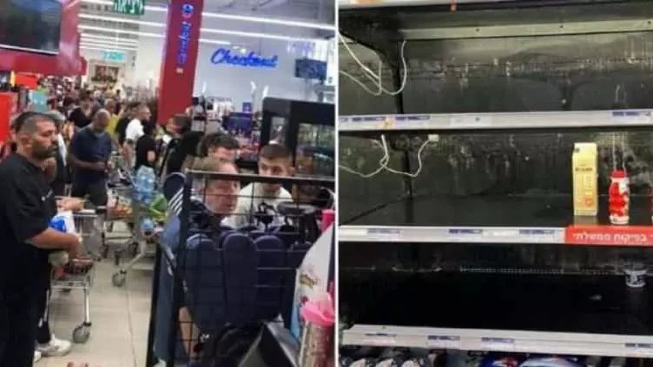 İran korkusu marketlere akın ettirdi: Her yer talan edildi, marketler boşaldı