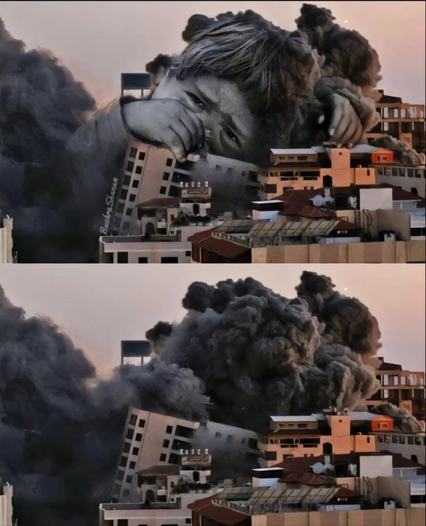 İsrail’in patlattığı bombaları hayal gücüyle resmetti! Paylaşım rekorları kırdı