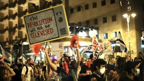 Foto - İsrailliler ayaklandı ‘Sen başlattın sen suçlusun’ Netanyahu’nun evinin önünde büyük protesto