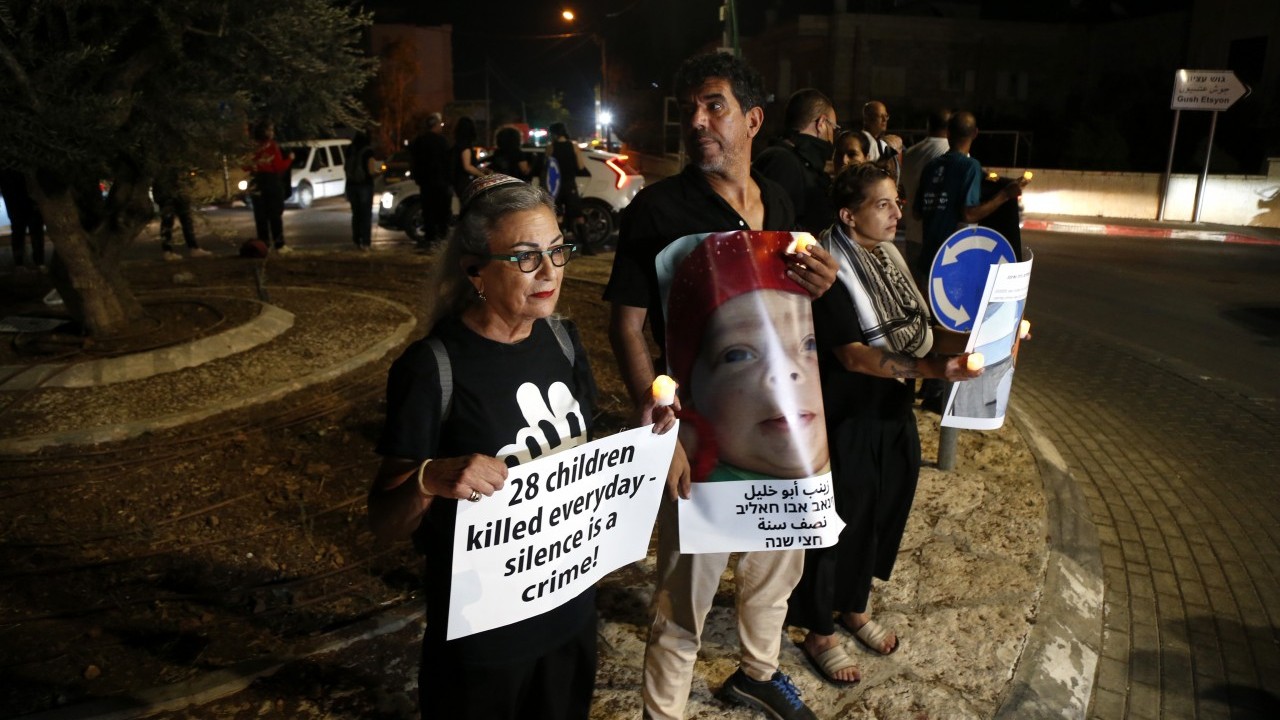 Foto - İsrailliler de Filistinli şehitler için sokağa indi...