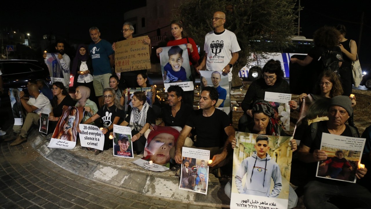 Foto - İsrailliler de Filistinli şehitler için sokağa indi...