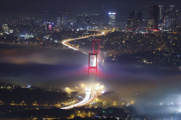 Foto - Köprü kayboldu, İstanbul sise teslim! Kartpostallık manzaralar