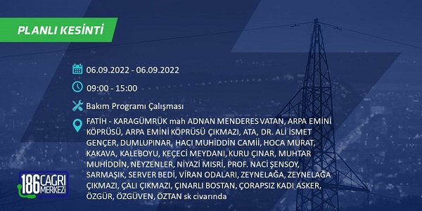 Foto - İstanbul hangi ilçelerde elektrikler kesilecek? 6-7 Eylül BEDAŞ planlı kesinti saatleri: 