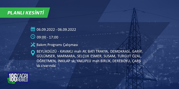 Foto - İstanbul hangi ilçelerde elektrikler kesilecek? 6-7 Eylül BEDAŞ planlı kesinti saatleri: 