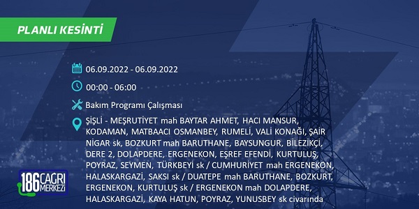 Foto - İstanbul hangi ilçelerde elektrikler kesilecek? 6-7 Eylül BEDAŞ planlı kesinti saatleri: 