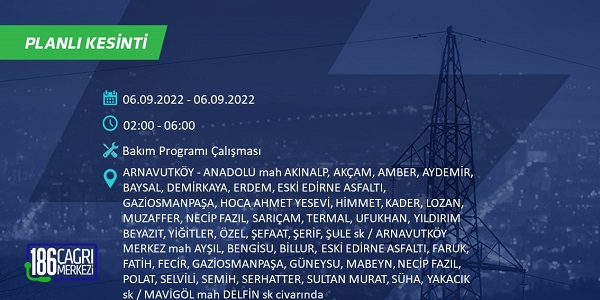 Foto - İstanbul hangi ilçelerde elektrikler kesilecek? 6-7 Eylül BEDAŞ planlı kesinti saatleri: 