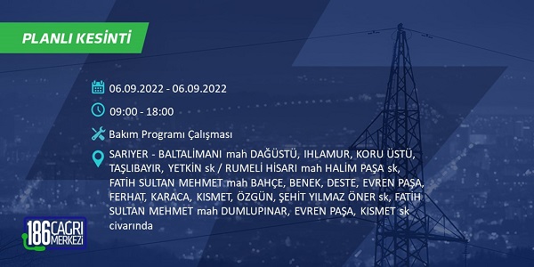 Foto - İstanbul hangi ilçelerde elektrikler kesilecek? 6-7 Eylül BEDAŞ planlı kesinti saatleri: 