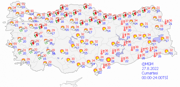 Foto - İstanbul hava yarın nasıl olacak? 25 Ağustos Perşembe günü hava durumu İzmir, Ankara