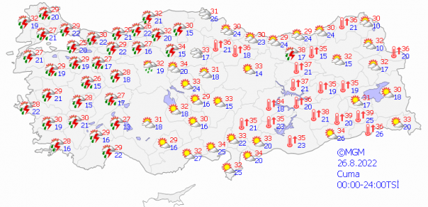 Foto - İstanbul hava yarın nasıl olacak? 25 Ağustos Perşembe günü hava durumu İzmir, Ankara