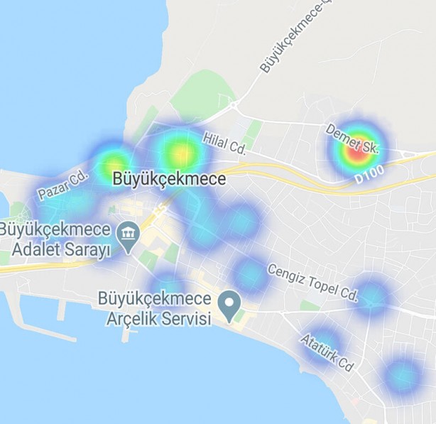 Foto - İstanbul ilçeleri koronavirüs vaka sayısı İstanbul korona yoğunluk haritası