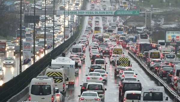 Foto - İstanbul trafiği kilit! Yoğunluk yüzde 85
