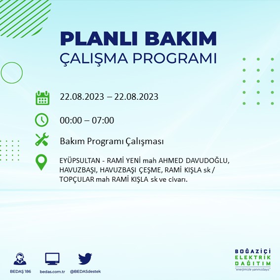 Foto - İstanbul'da büyük elektrik kesintisi! Bu ilçelerde yaşayanlar dikkat,...Mumları hazırlayın, telefonları şarj edin