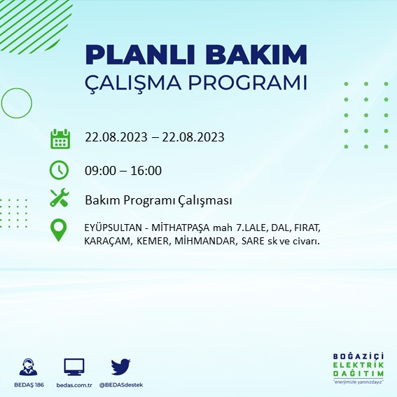 Foto - İstanbul'da büyük elektrik kesintisi! Bu ilçelerde yaşayanlar dikkat,...Mumları hazırlayın, telefonları şarj edin