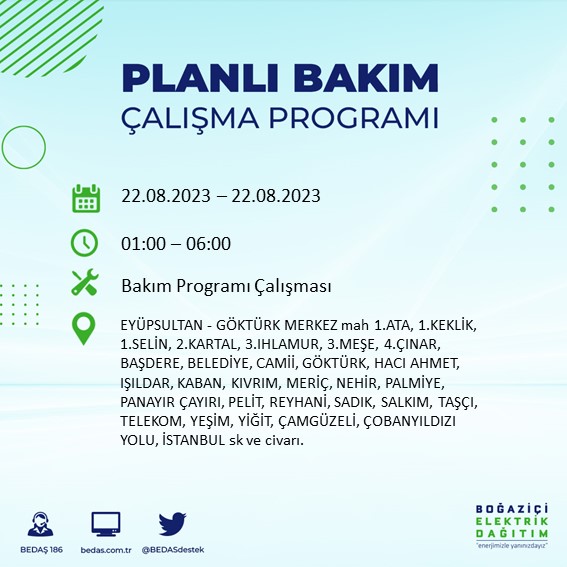 Foto - İstanbul'da büyük elektrik kesintisi! Bu ilçelerde yaşayanlar dikkat,...Mumları hazırlayın, telefonları şarj edin
