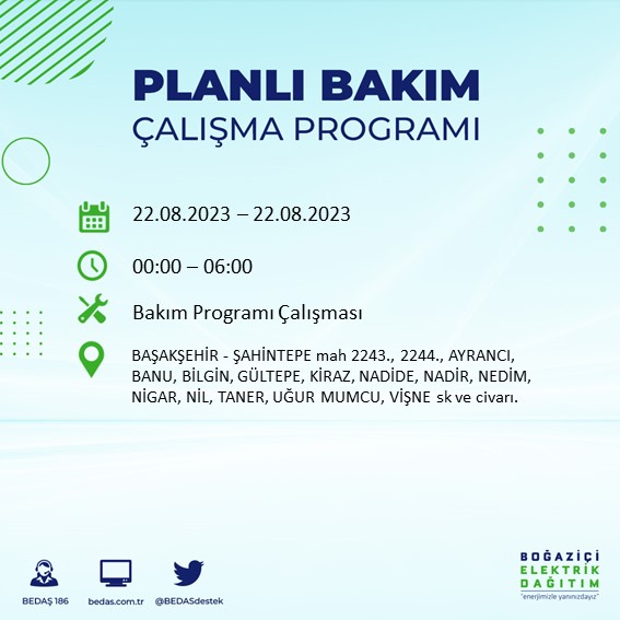 Foto - İstanbul'da büyük elektrik kesintisi! Bu ilçelerde yaşayanlar dikkat,...Mumları hazırlayın, telefonları şarj edin