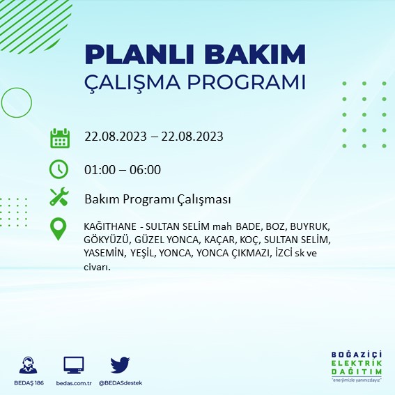 Foto - İstanbul'da büyük elektrik kesintisi! Bu ilçelerde yaşayanlar dikkat,...Mumları hazırlayın, telefonları şarj edin