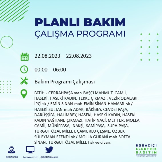 Foto - İstanbul'da büyük elektrik kesintisi! Bu ilçelerde yaşayanlar dikkat,...Mumları hazırlayın, telefonları şarj edin