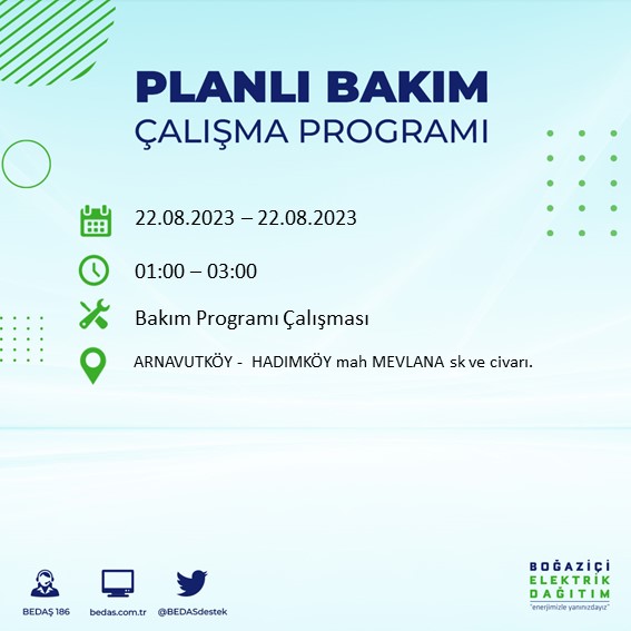 Foto - İstanbul'da büyük elektrik kesintisi! Bu ilçelerde yaşayanlar dikkat,...Mumları hazırlayın, telefonları şarj edin