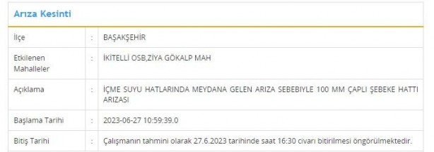 Foto - İstanbul’da büyük su kesintisi! Bu ilçelerde oturanlar dikkat