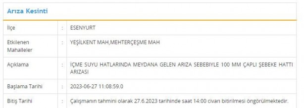 Foto - İstanbul’da büyük su kesintisi! Bu ilçelerde oturanlar dikkat